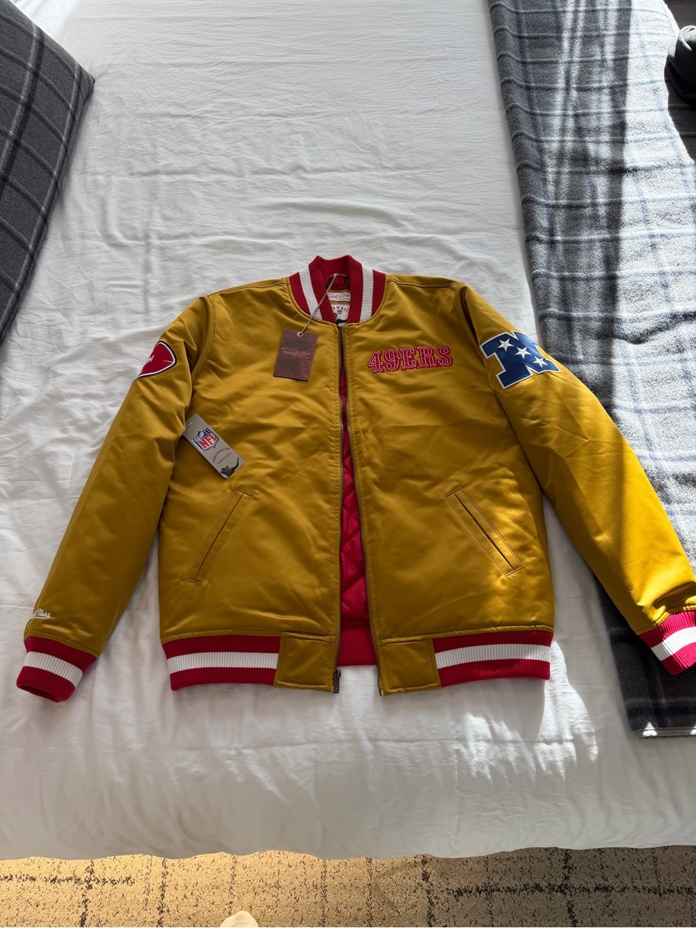 AUTHENTIC San Francisco 49ers Faithful To The Bay Jacket NFL Mitchell Ness M